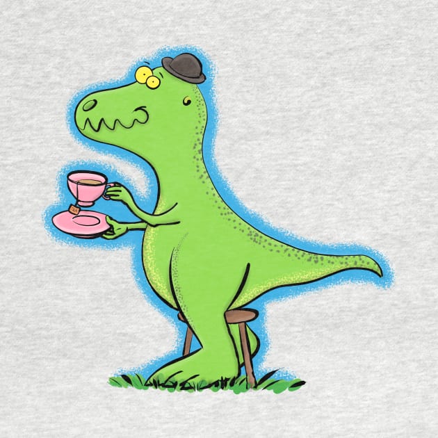 T Rex funny cartoon dinosaur by FrogFactory